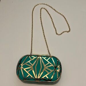 Aldo Clutch with Gold Strap
